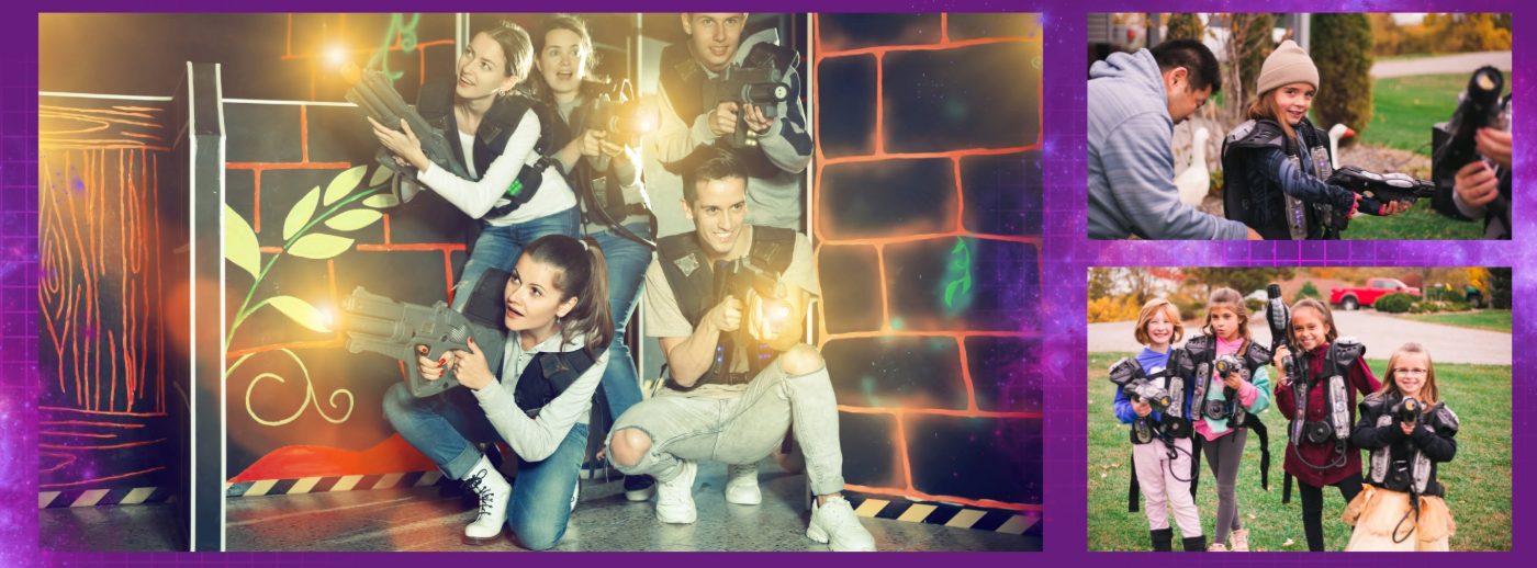Rozgrywki Laser Tag podczas wydarzenia